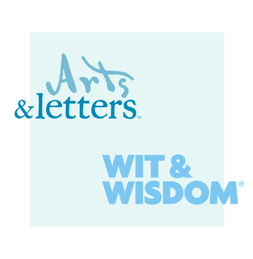 Arts & Letters and Wit & Wisom logos