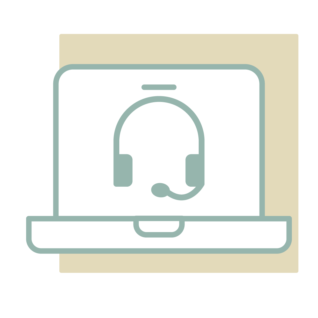 Icon-Headset icon shown on computer screen